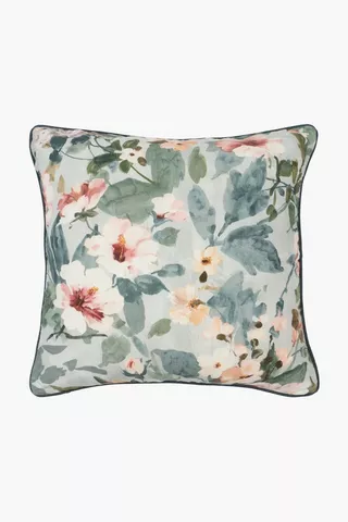 Premium Printed Ariel Floral U And G Feather Scatter Cushion, 60x60cm