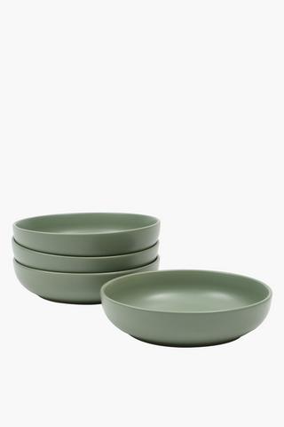 Metro 4 Pack Stoneware Soup Bowls