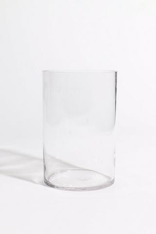 Glass Cylinder Vase, 16x16cm