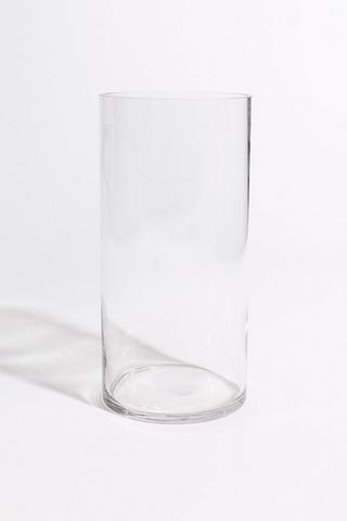 Glass Cylinder Vase, 12x24cm