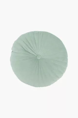 Velvet Round Scatter Cushion, 40cm