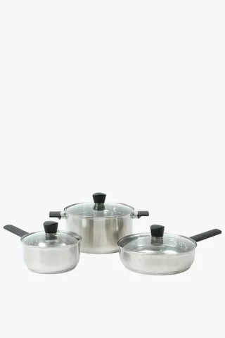 6 Piece Stainless Steel Cookware Set