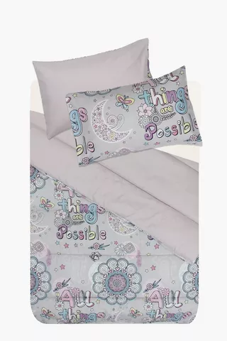 Soft Touch Addison Doodle Reversible Comforter Set