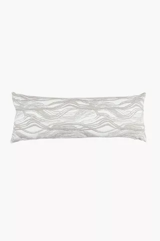 Quilted Woven Jacquard Scatter Cushion, 30x80cm