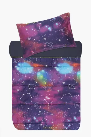 Soft Outer Space Reversible Comforter Set
