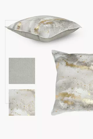 Premium Printed Touraco Marble Scatter Cushion, 60x60cm