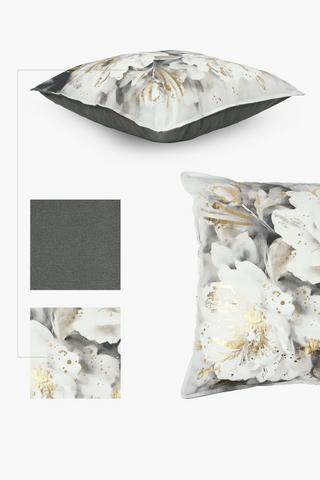 Premium Printed Evelyn Floral Feather Scatter Cushion, 60x60cm