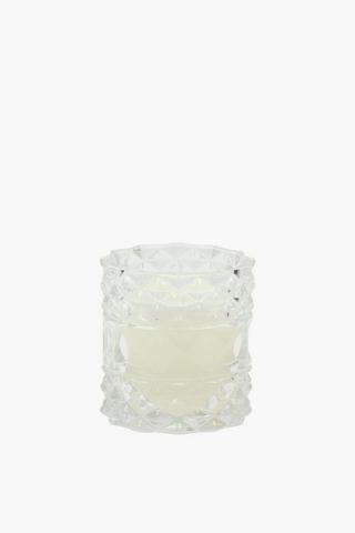 Diamond Glass Candle, 11x14cm