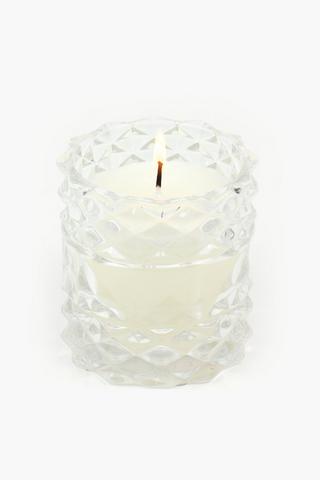 Diamond Glass Candle, 11x14cm