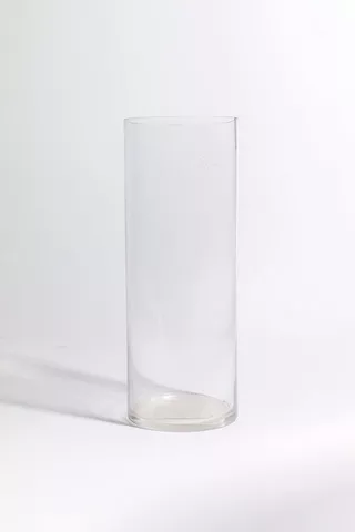 Glass Cylinder Vase, 12x40cm