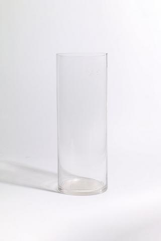 Glass Cylinder Vase, 12x40cm