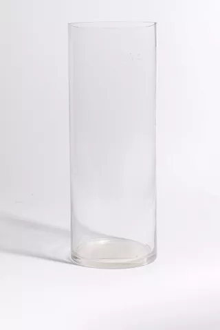 Glass Cylinder Vase, 20x40cm