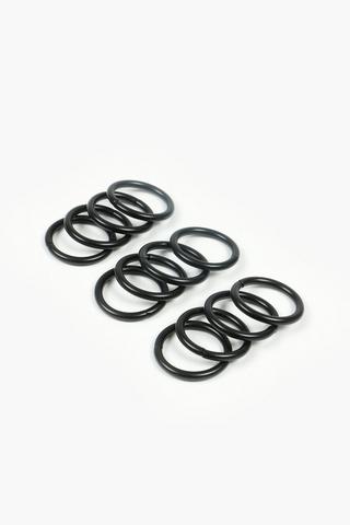 12 Pack Satin Curtain Rings