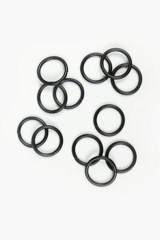 12 Pack Satin Curtain Rings