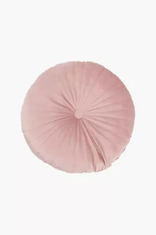 Velvet Round Scatter Cushion, 40cm
