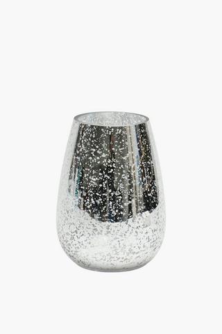 Mercury Glass Vase, 20x25cm