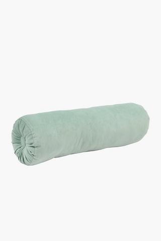 Velvet Bolster Cushion, 17x55cm