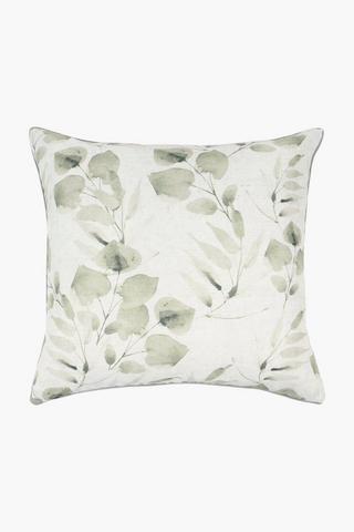 Premium Printed Darcy Leaf Feather Scatter Cushion, 60x60cm