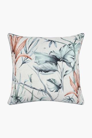 Premium Printed Tropics Feather Scatter Cushion, 60x60cm