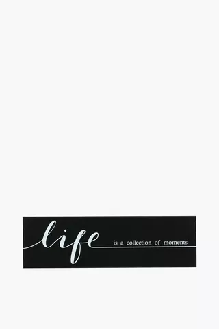 Life Wooden Sign, 80x24cm