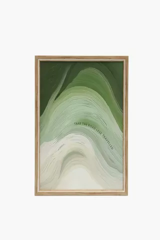 Framed Abstract Wave, 30x40cm