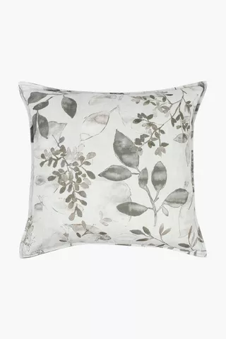 Premium Printed Carla Leaf Feather Scatter Cushion, 60x60cm
