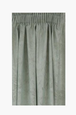Jacquard Cationic Damask Taped Curtain, 230x218cm
