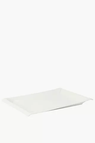 Porcelain Oval Serving Platter, Medium
