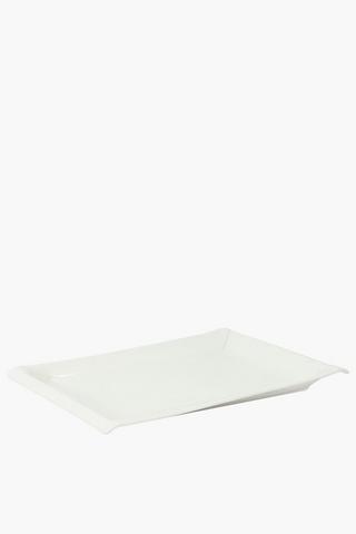 Porcelain Oval Serving Platter, Medium