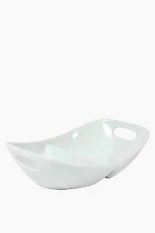 Porcelain Oval Serving Platter, Large