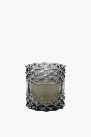 Diamond Glass Candle, 11x14cm