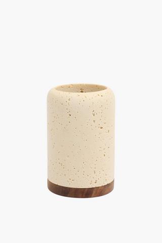 Acacia Wooden Base Bath Tumbler