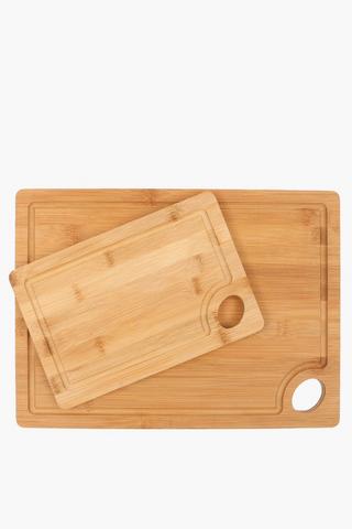 2 Pack Bamboo Chopping Board
