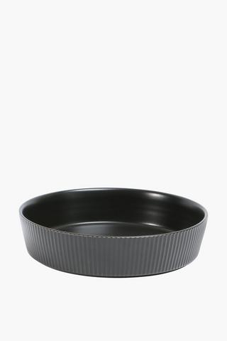 Ribbed Stoneware Bowl