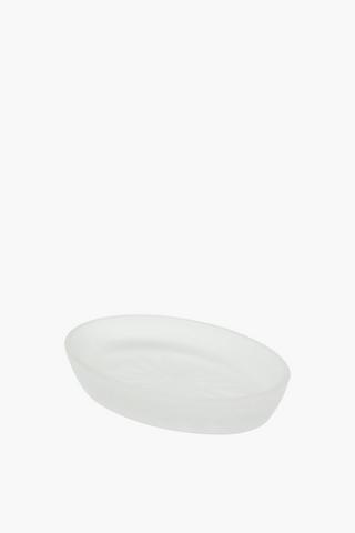 Frosted Glass Soap Dish