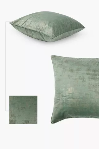Premium Velvet Fleck Feather Scatter Cushion, 60x60cm