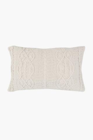 Twine Knitted Pillow Case, 45x70cm