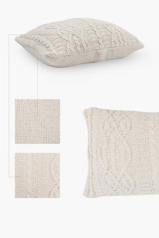 Twine Knitted Pillow Case, 45x70cm