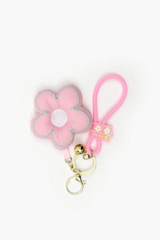 Flower And Bell Key Ring