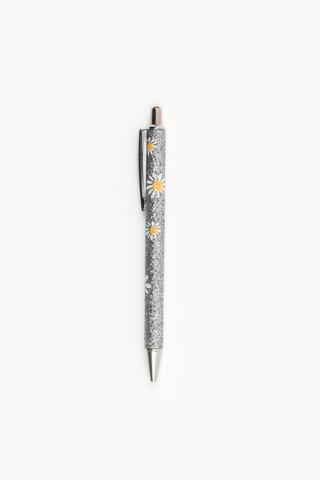 Glitter Daisy Pen