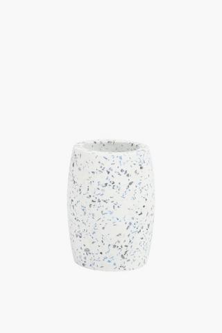 Azure Terrazzo Resin Bath Tumbler