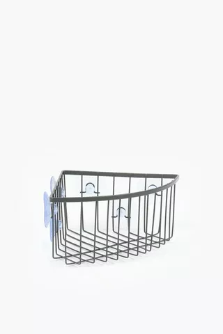 Suction Stainless Steel Corner Utility Caddy