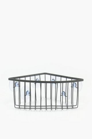 Suction Stainless Steel Corner Utility Caddy
