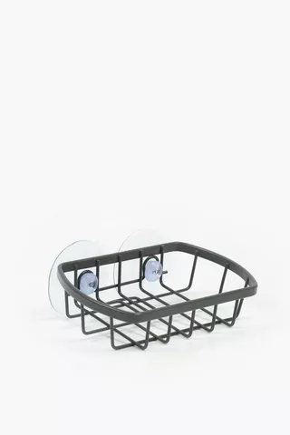 Suction Stainless Steel Soap Dish Caddy