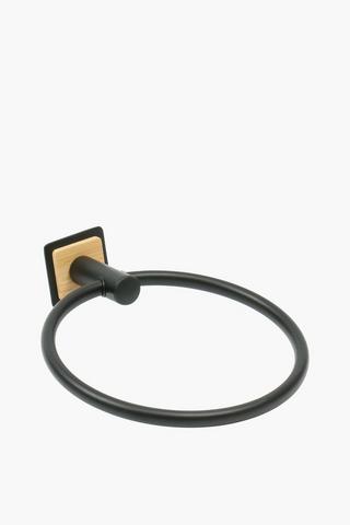 Bamboo Adhesive Towel Ring Holder