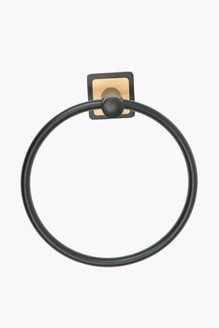 Bamboo Adhesive Towel Ring Holder