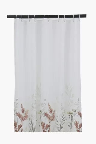 Printed Botanic Shower Curtain, 140x200cm