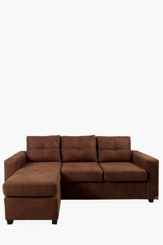 Distressed Saddlestitch Corner Sofa
