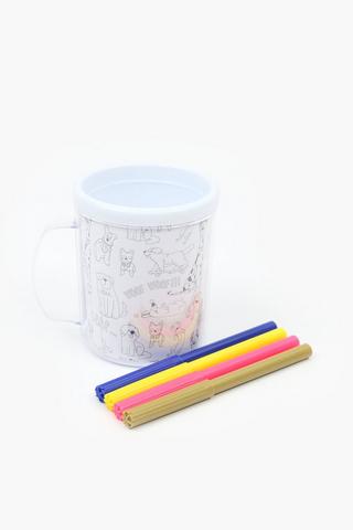 Colour Your Own Dog Mug