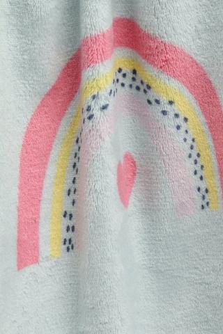 Printed Amy Rainbow Flannel Blanket, 150x180cm